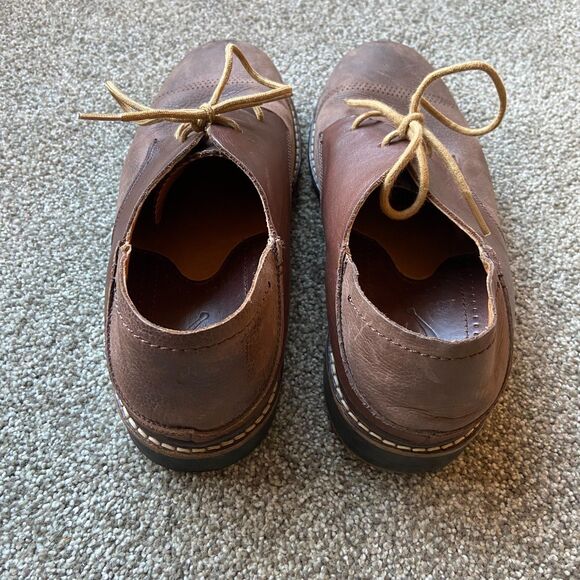 OLUKAI MEN\'S LEATHER ANKLE BOOTS CHUKKAS SHOES BROWN SIZE 9 main image 4